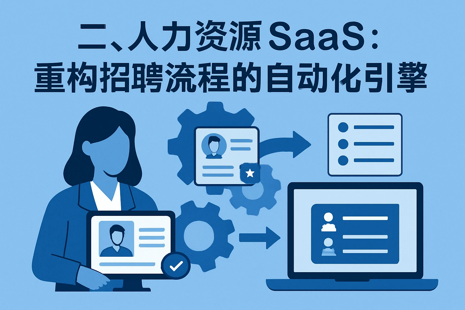 二、人力资源SaaS：重构招聘流程的自动化引擎