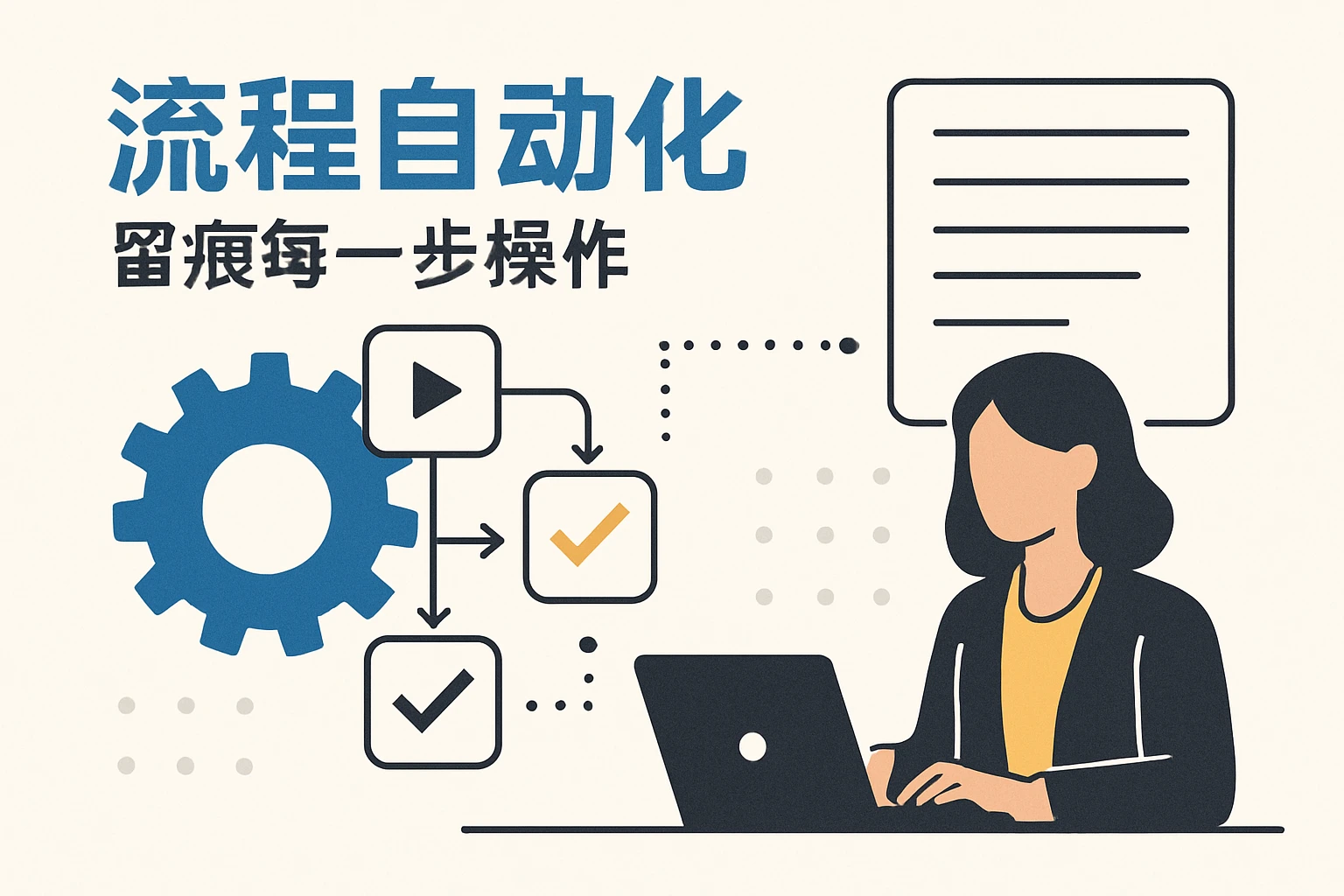 2. 流程自动化:留痕每一步操作