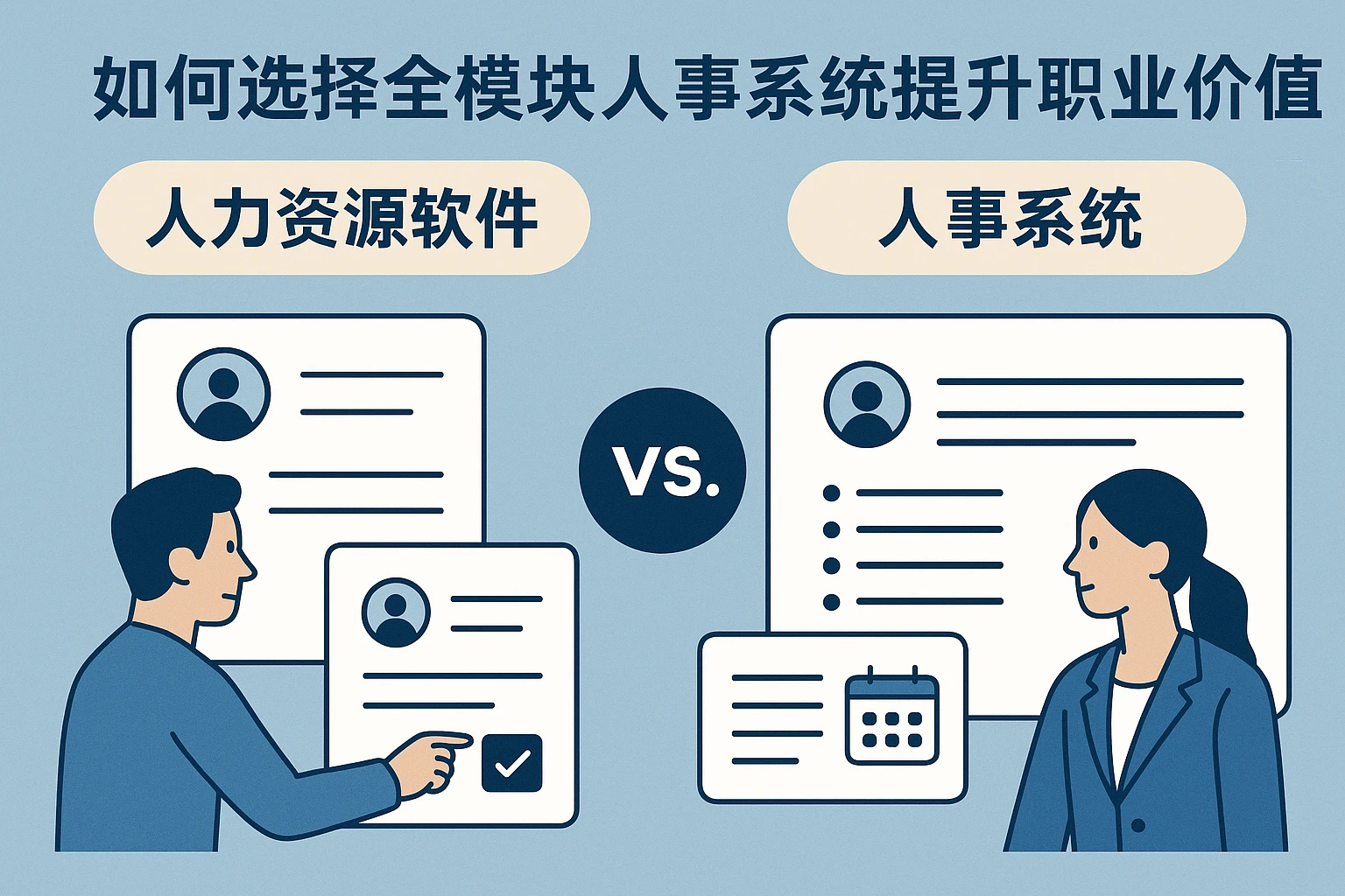人力资源软件与人事系统对比：如何选择全模块人事系统提升职业价值