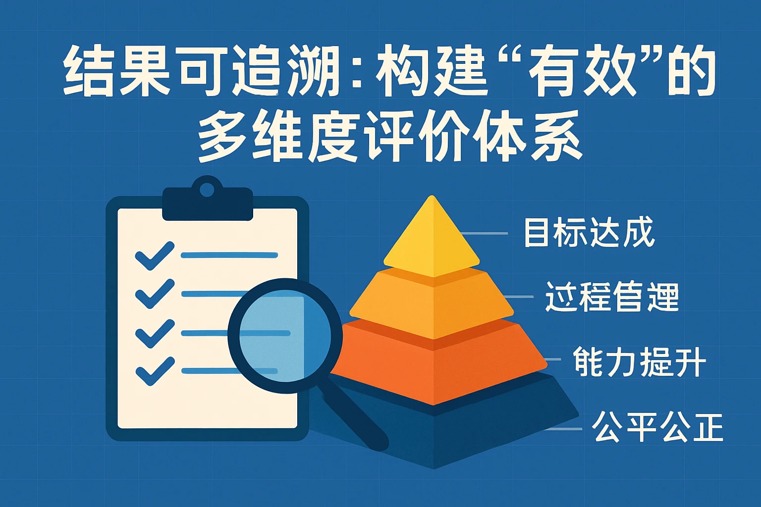 2. 结果可追溯：构建“有效”的多维度评价体系