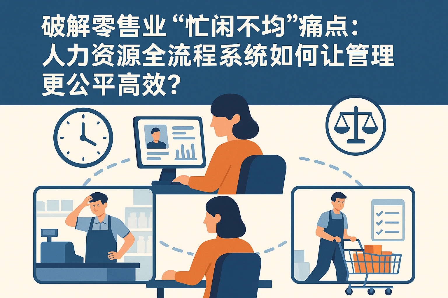 破解零售业“忙闲不均”痛点:人力资源全流程系统如何让管理更公平高效?