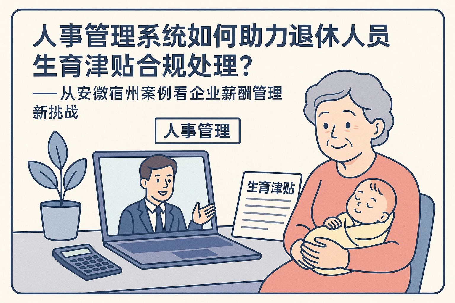 人事管理系统如何助力退休人员生育津贴合规处理？——从安徽宿州案例看企业薪酬管理新挑战