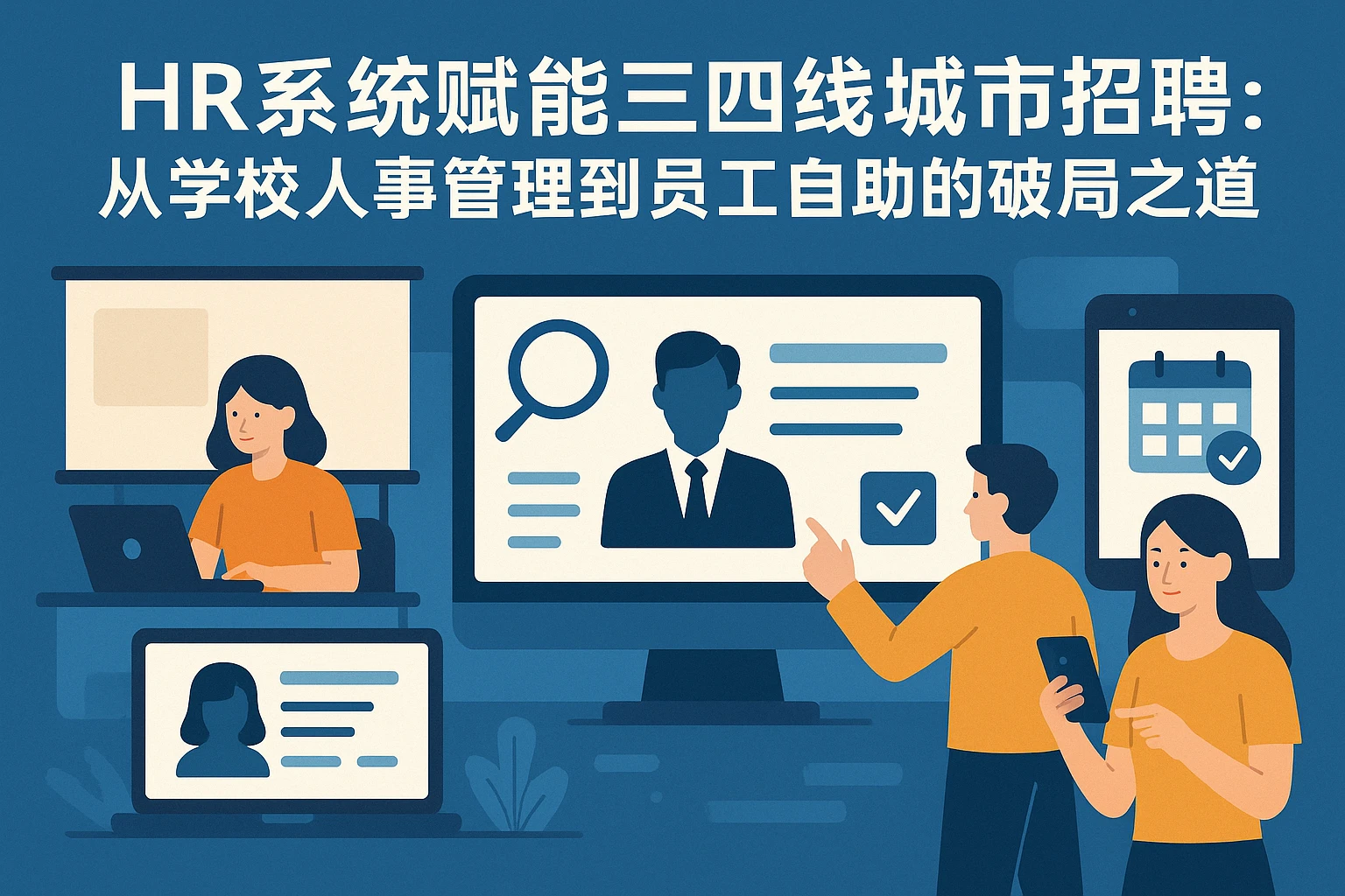 HR系统赋能三四线城市招聘:从学校人事管理到员工自助的破局之道