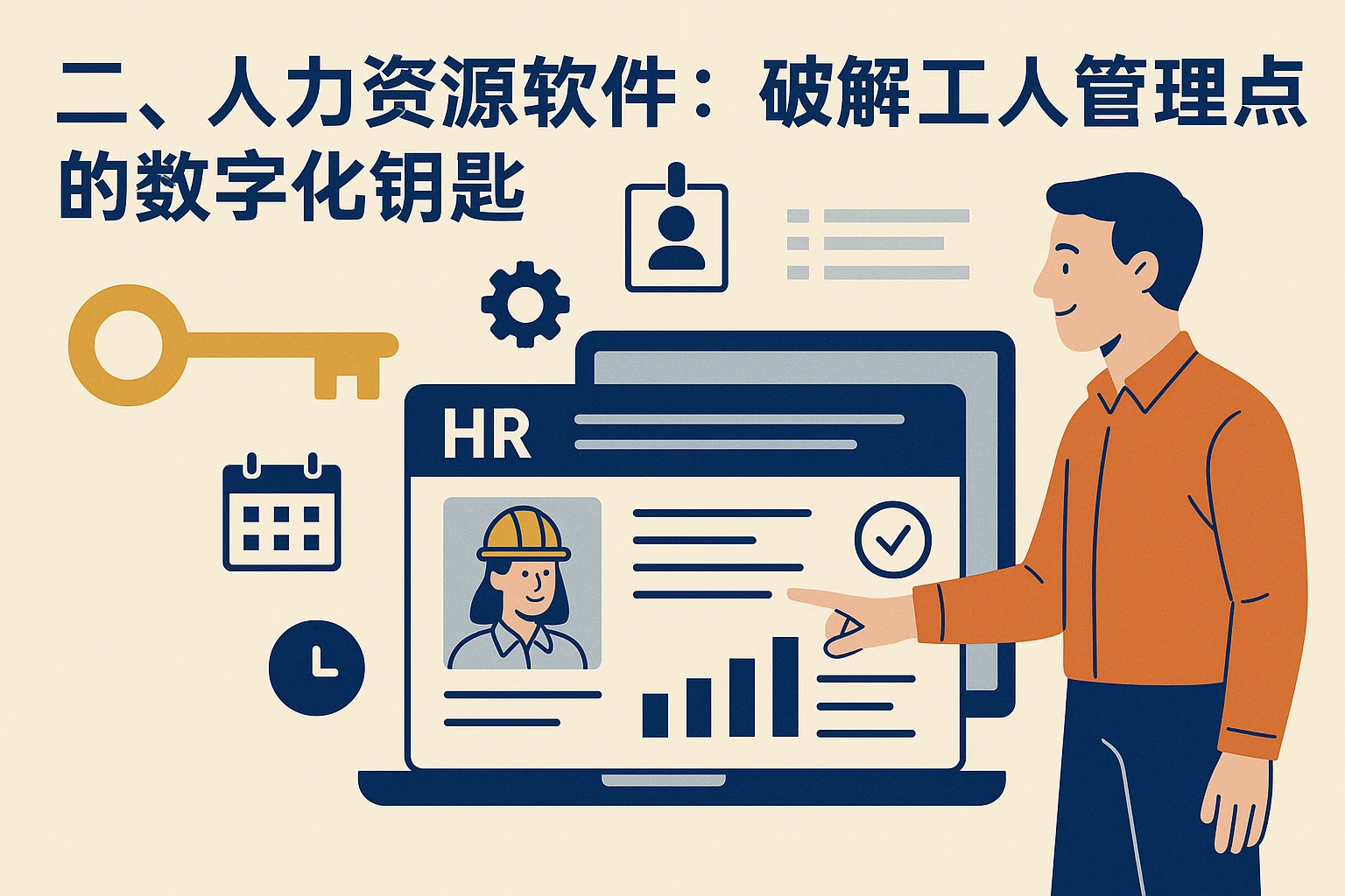 二、人力资源软件:破解工人管理痛点的数字化钥匙