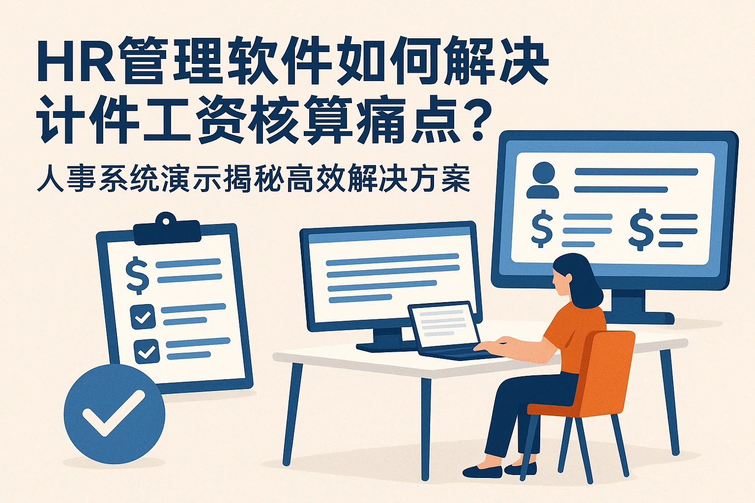 HR管理软件如何解决计件工资核算痛点？人事系统演示揭秘高效解决方案