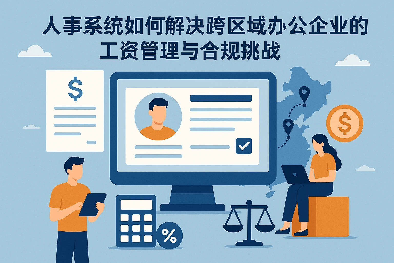 人事系统如何解决跨区域办公企业的工资管理与合规挑战