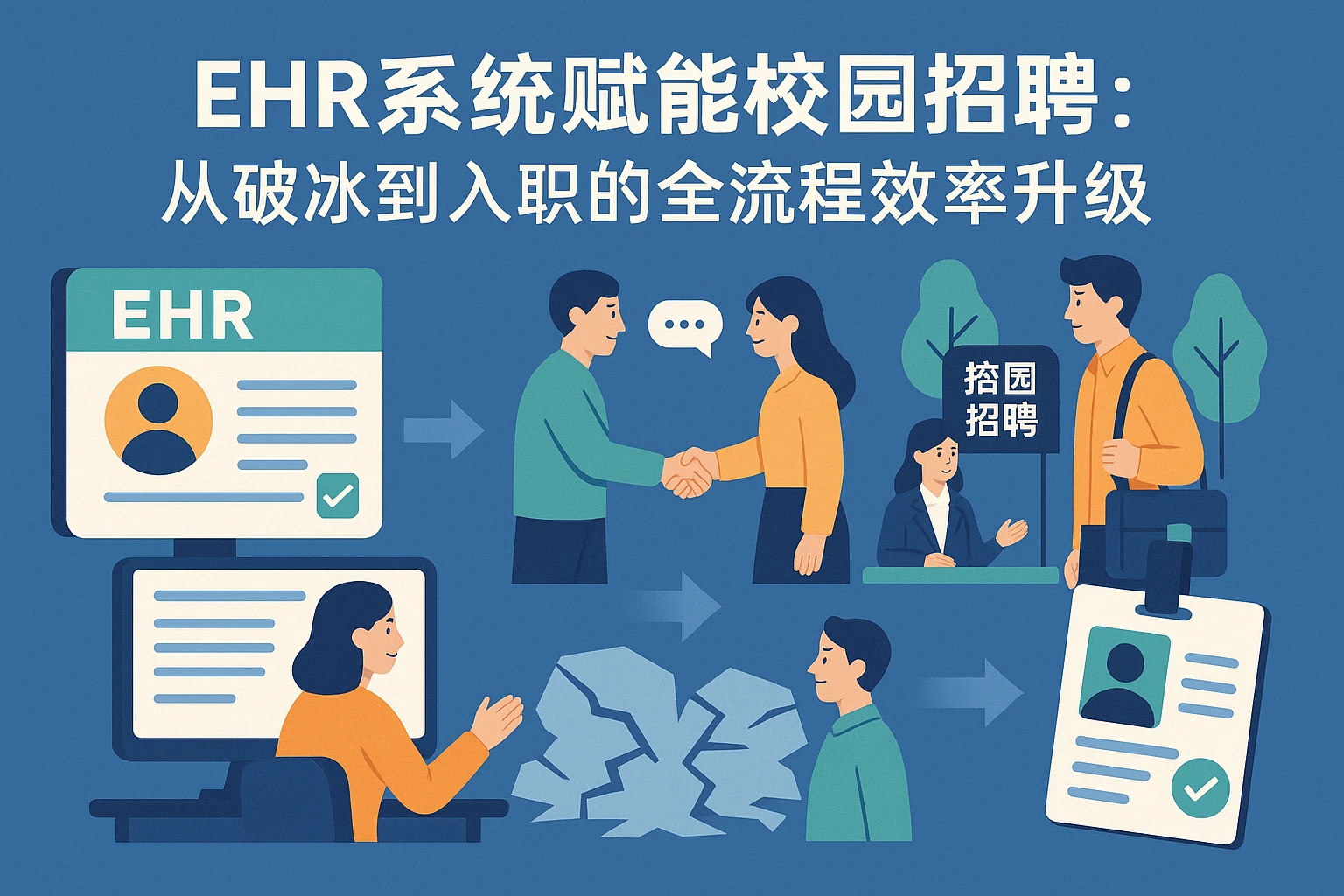 EHR系统赋能校园招聘:从破冰到入职的全流程效率升级