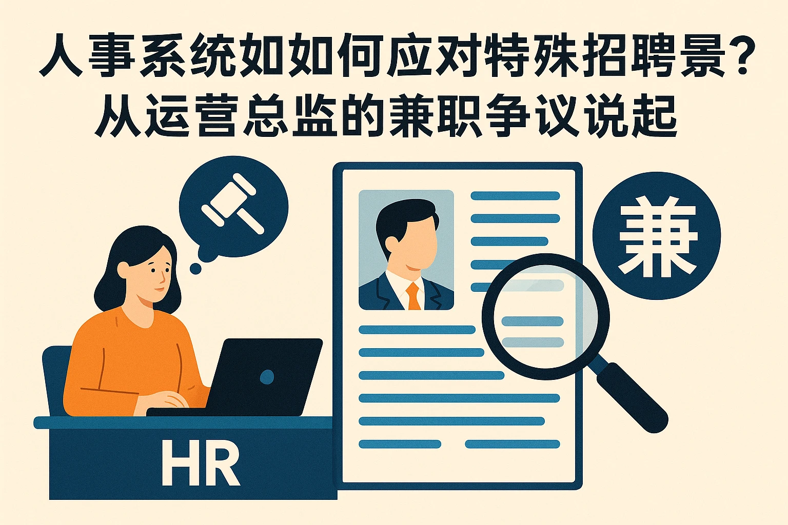人事系统如何应对特殊招聘场景？从运营总监的兼职争议说起