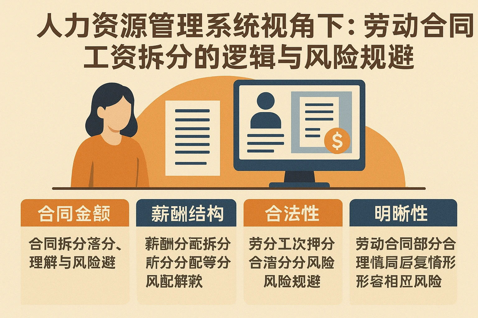 人力资源管理系统视角下：劳动合同工资拆分的逻辑与风险规避