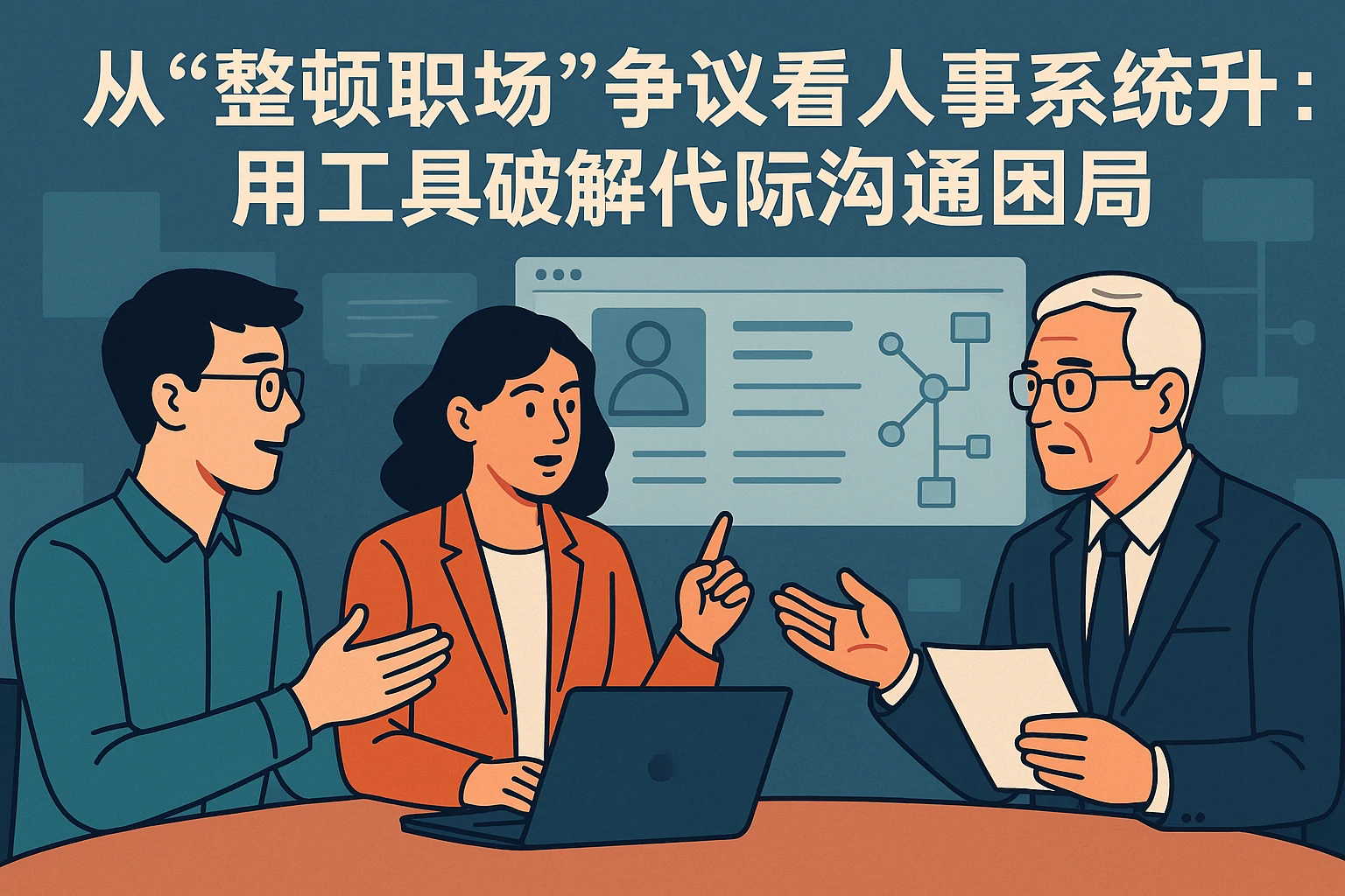 从“整顿职场”争议看人事系统升级：用工具破解代际沟通困局