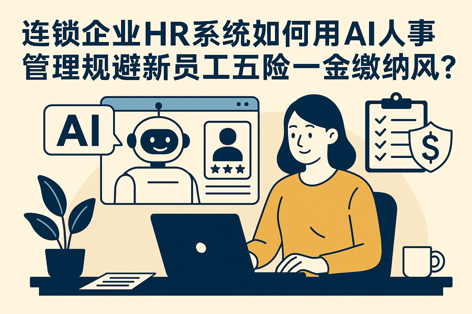 连锁企业HR系统如何用AI人事管理规避新员工五险一金缴纳风险？