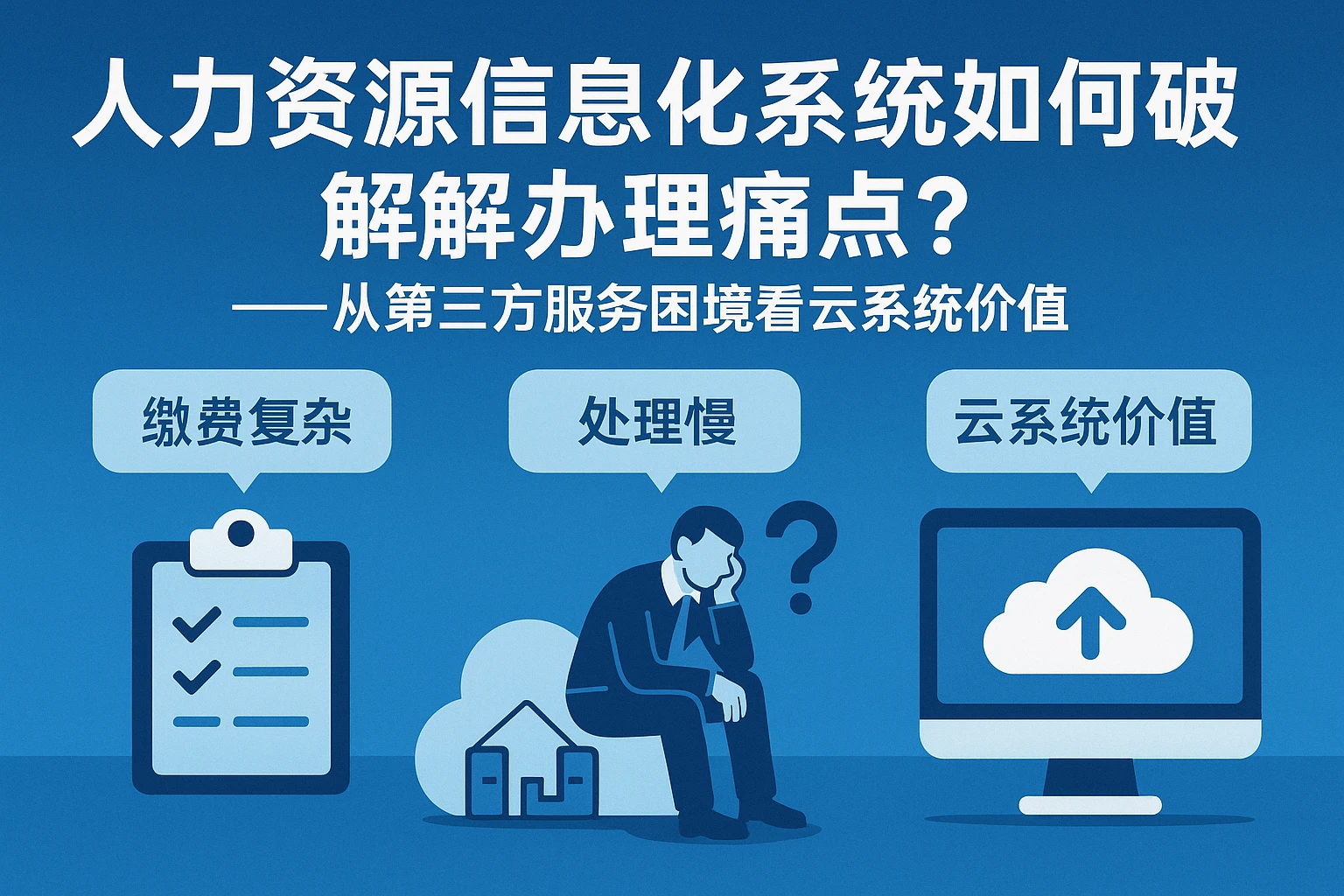人力资源信息化系统如何破解社保办理痛点?——从第三方服务困境看云系统价值