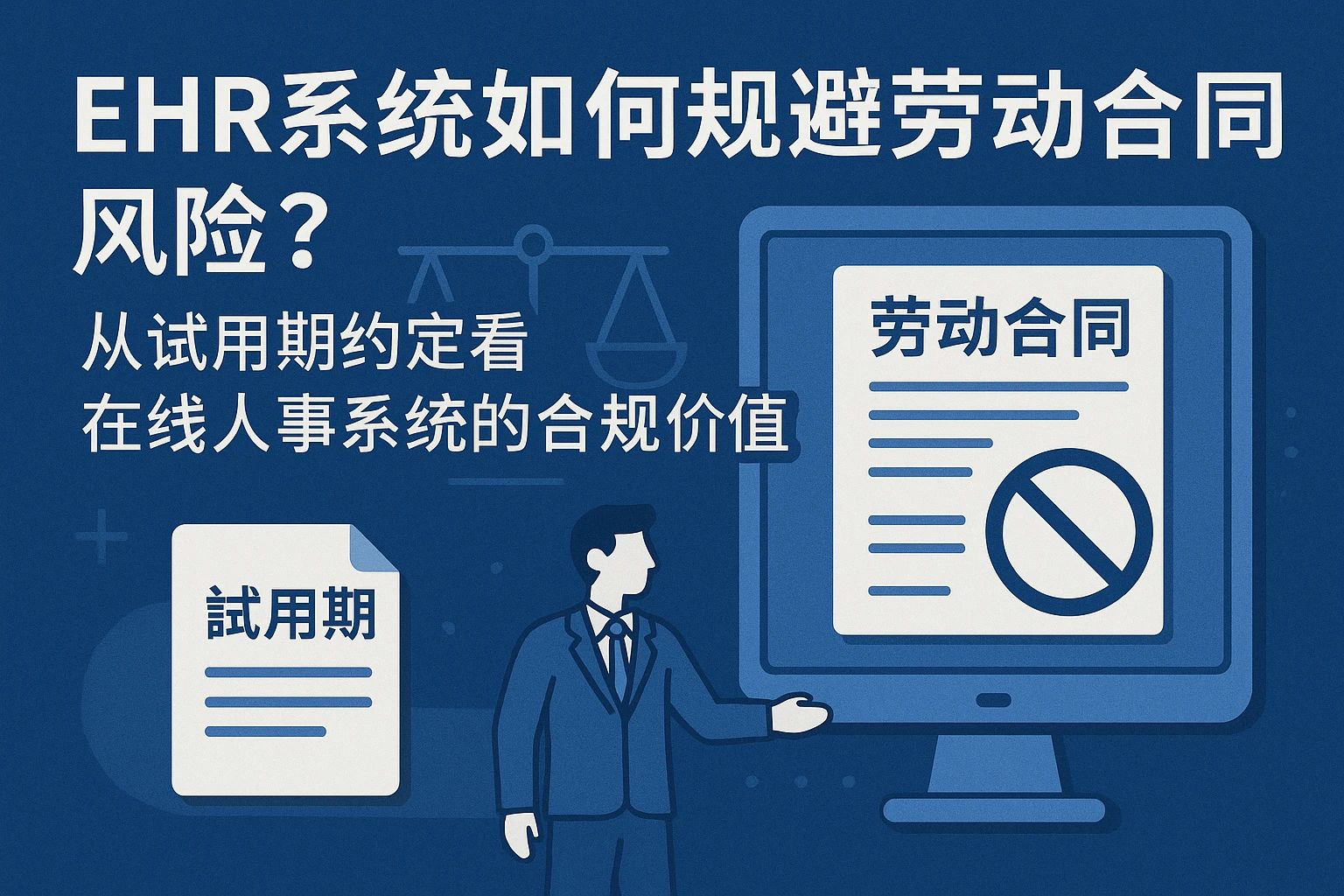 ehr系统如何规避劳动合同风险?从试用期约定看在线人事系统的合规价值