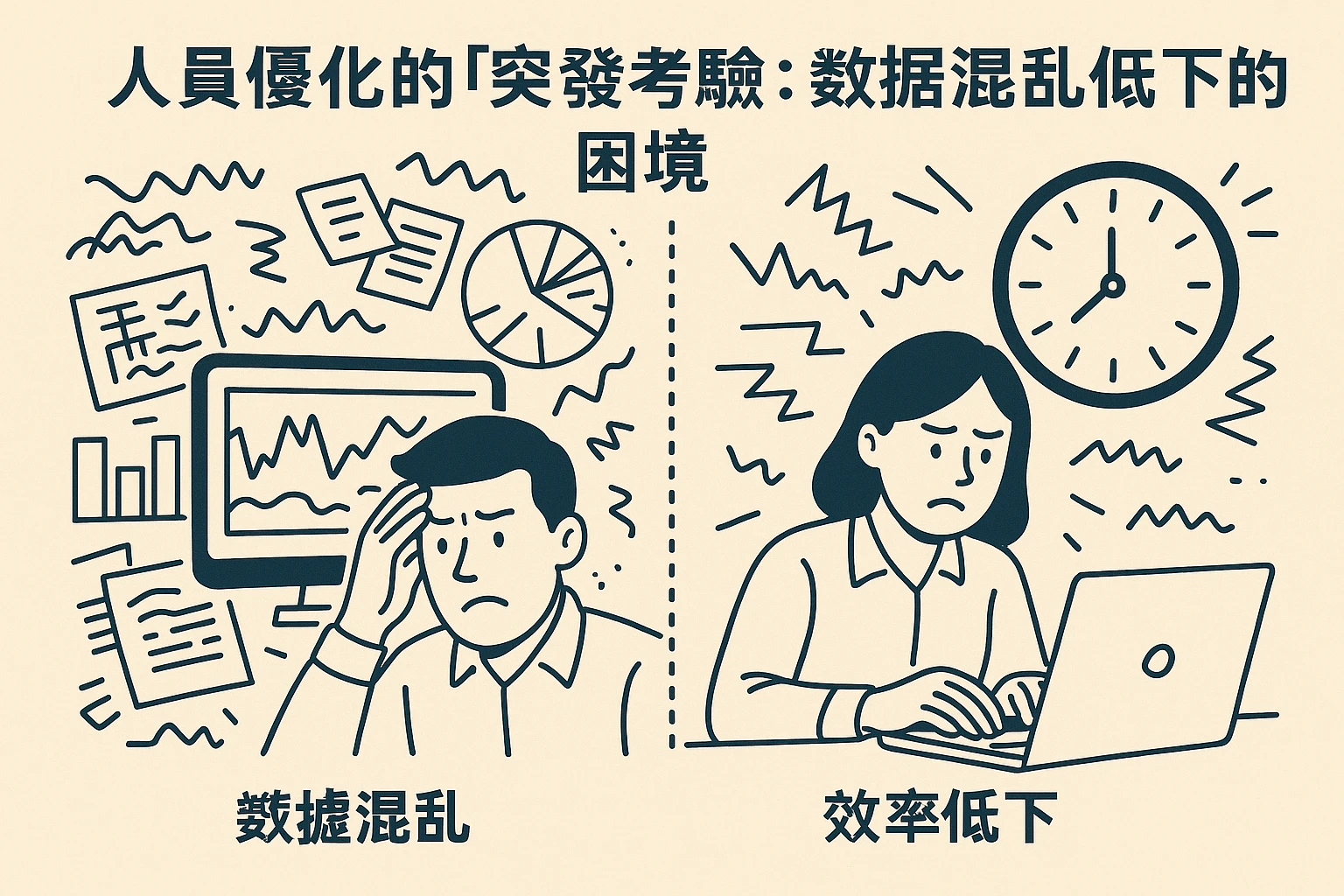 2. 人员优化的「突发考验」：数据混乱与效率低下的困境