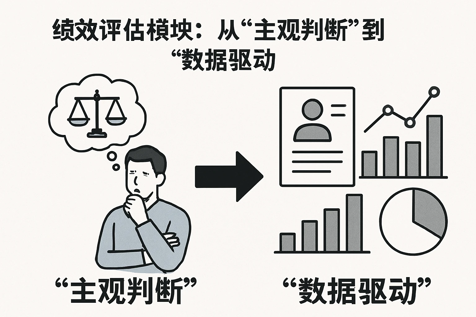 2. 绩效评估模块：从“主观判断”到“数据驱动”
