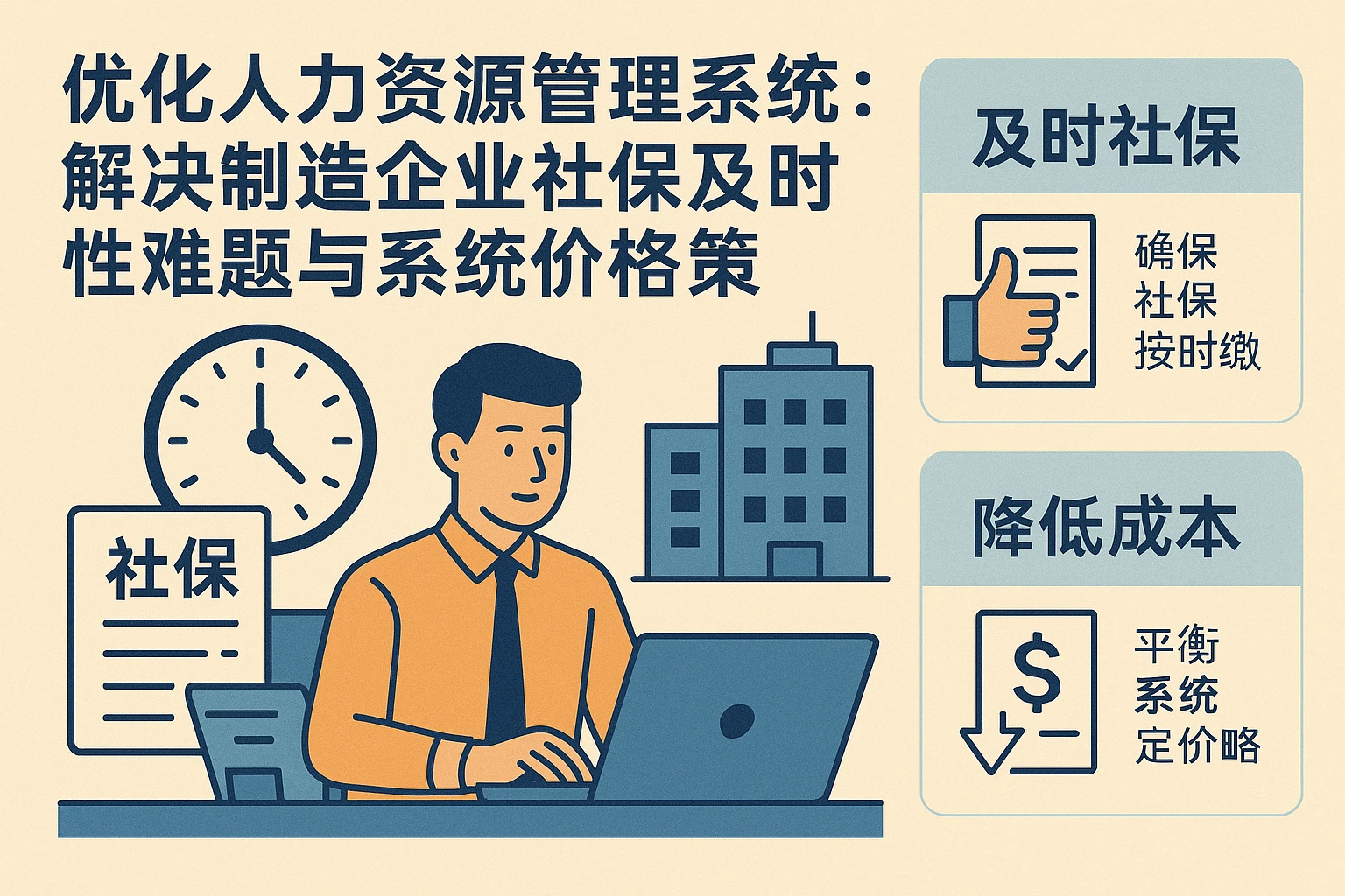 优化人力资源管理系统:解决制造企业社保及时性难题与系统价格策略