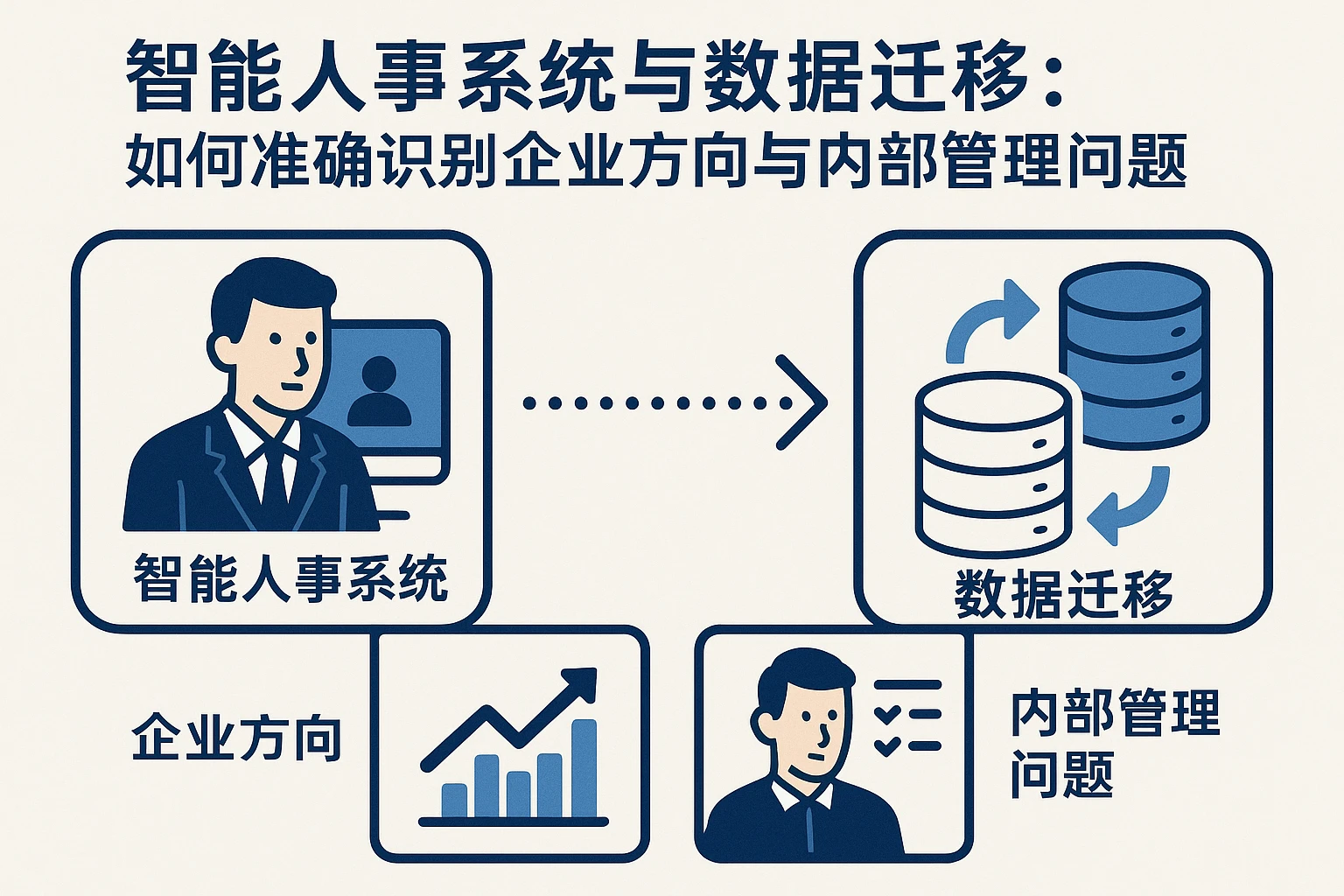 智能人事系统与数据迁移：如何准确识别企业方向与内部管理问题