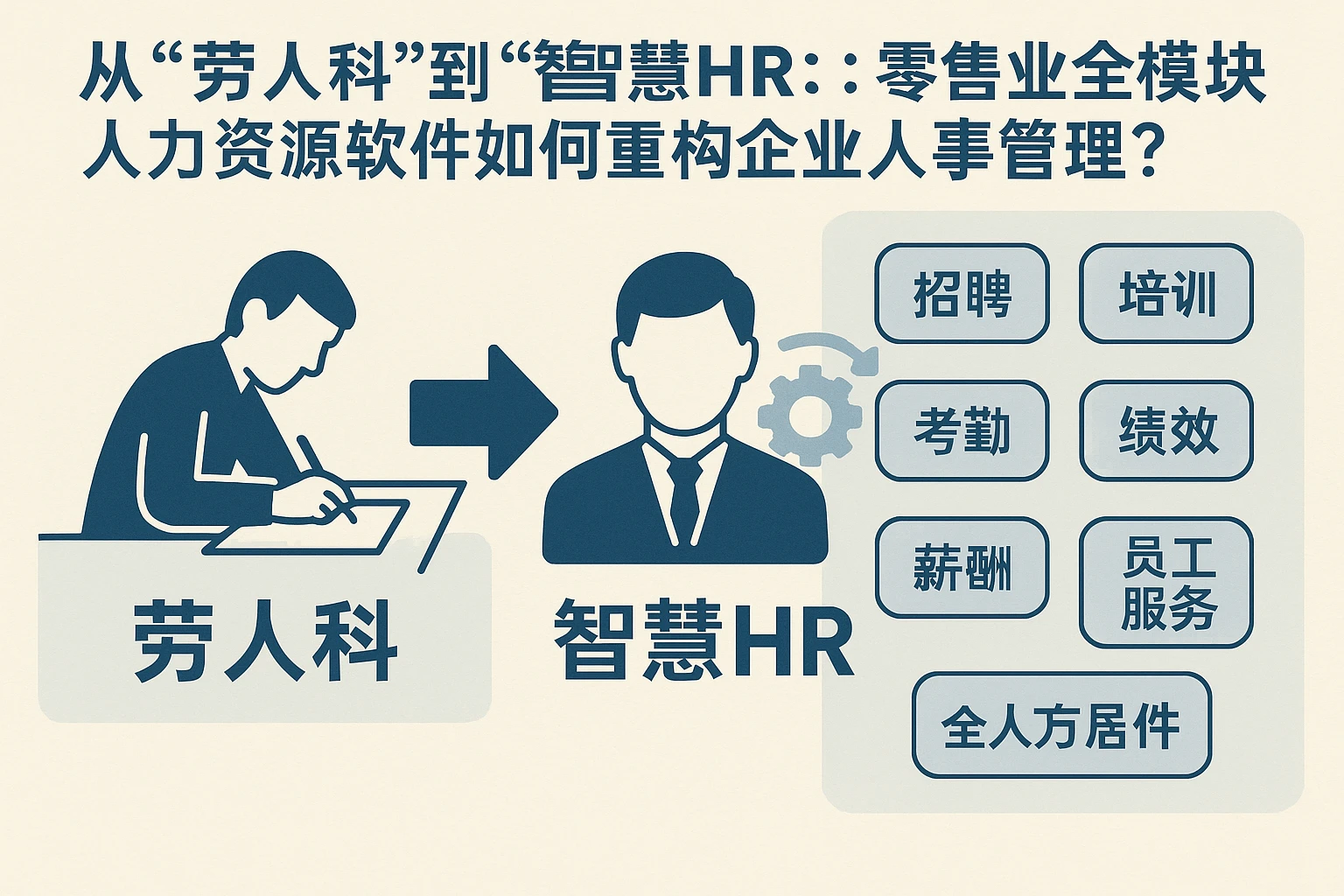 从“劳人科”到“智慧HR”：零售业全模块人力资源软件如何重构企业人事管理？