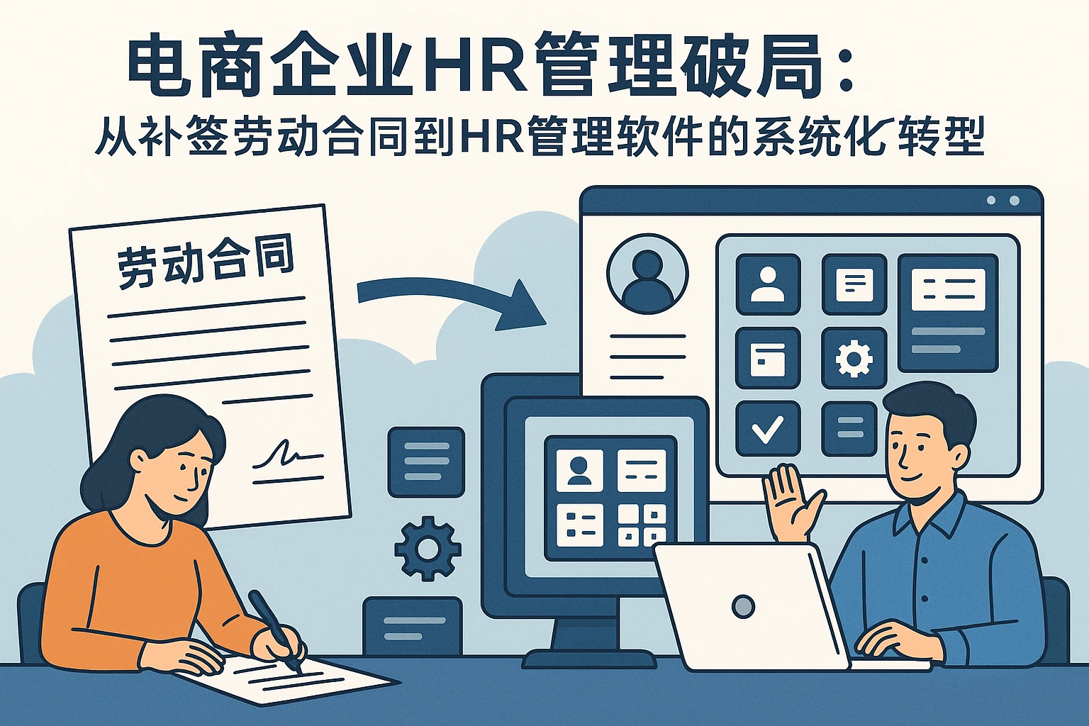 电商企业HR管理破局：从补签劳动合同到HR管理软件的系统化转型