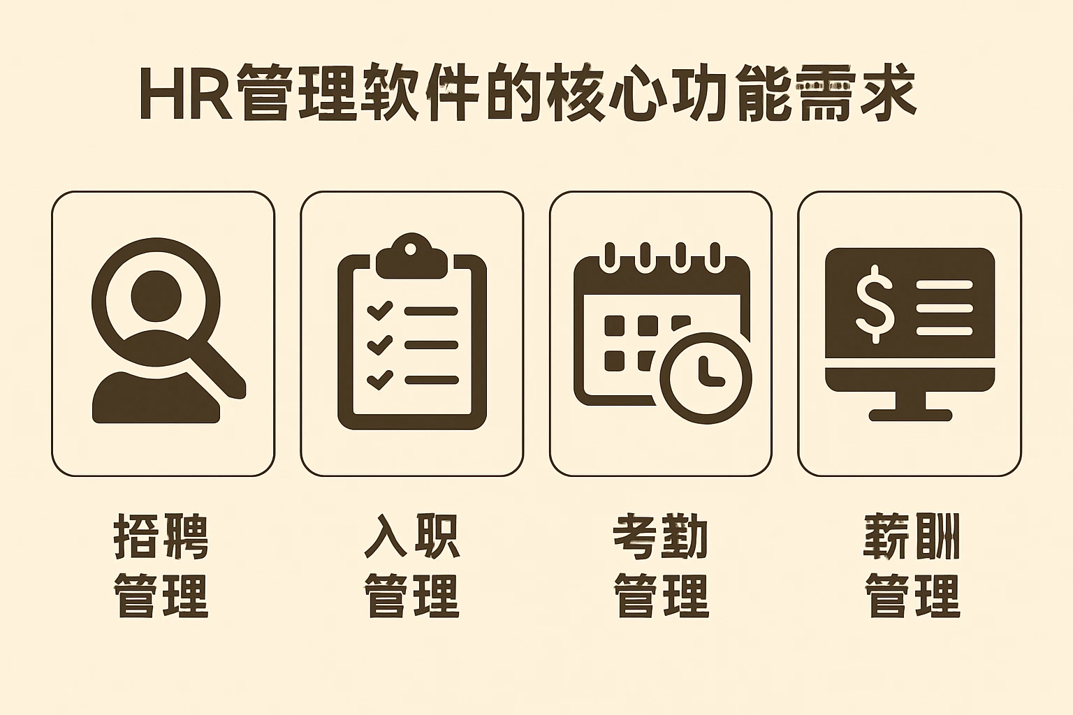 HR管理软件的核心功能需求