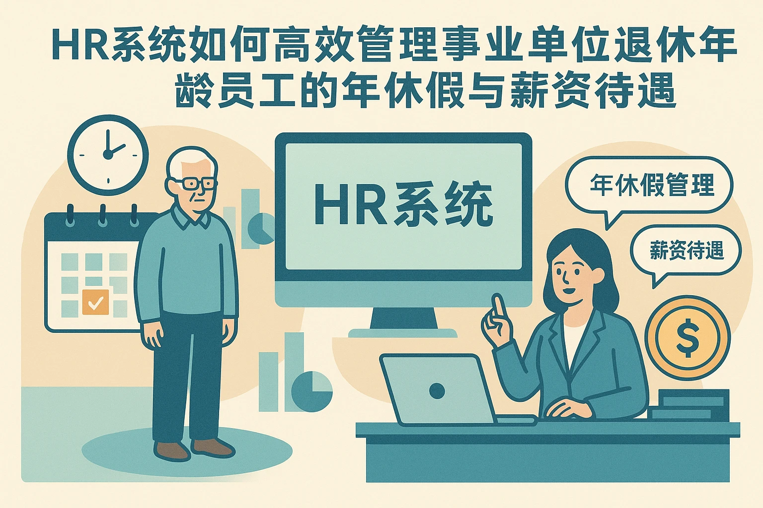 HR系统如何高效管理事业单位退休年龄员工的年休假与薪资待遇