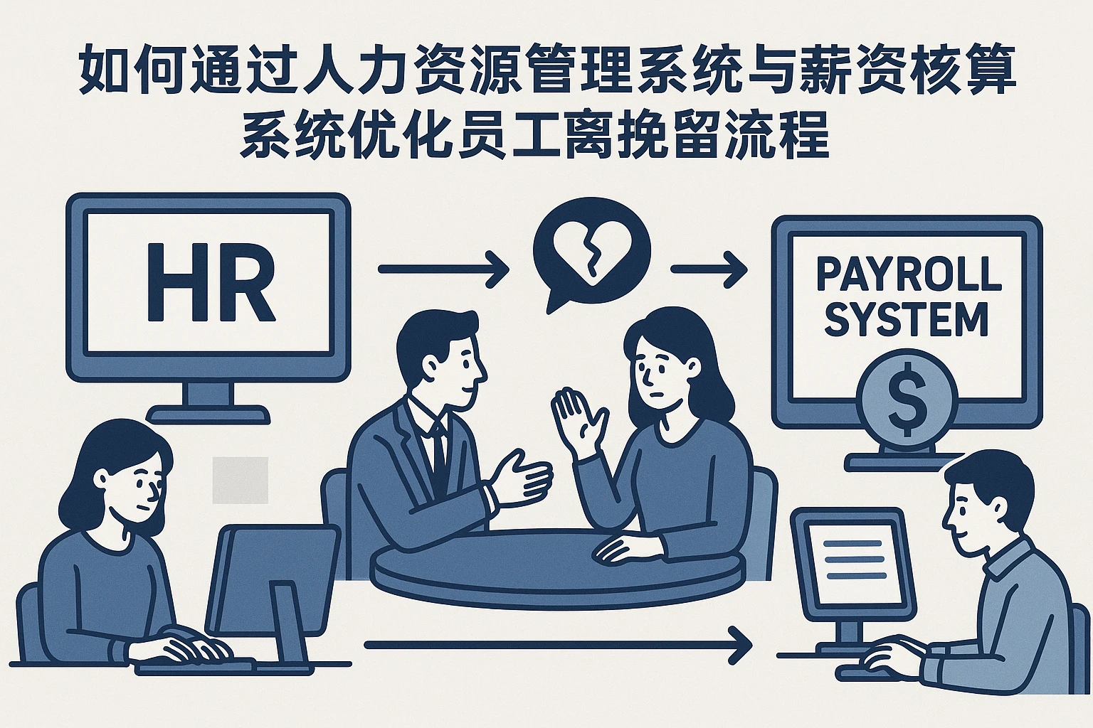 如何通过人力资源管理系统与薪资核算系统优化员工离职挽留流程