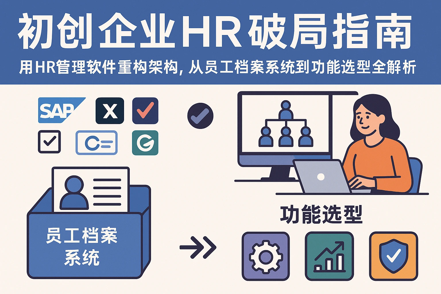 初创企业HR破局指南：用HR管理软件重构架构，从员工档案系统到功能选型全解析