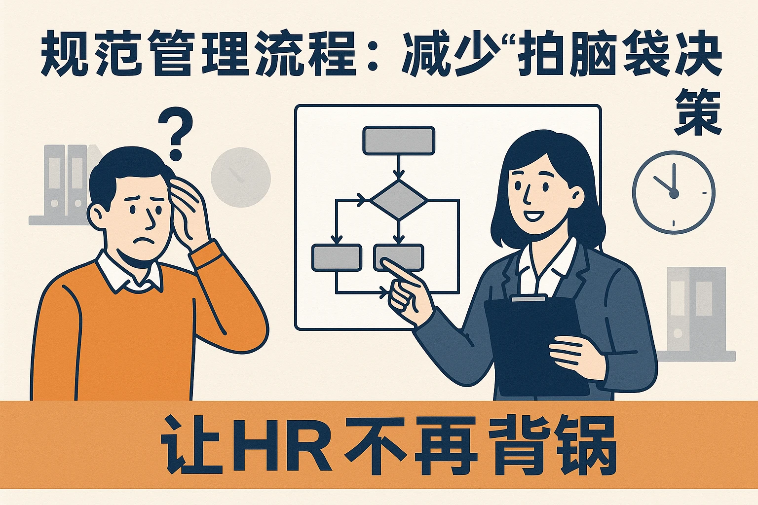 2. 规范管理流程：减少“拍脑袋”决策，让HR不再背锅