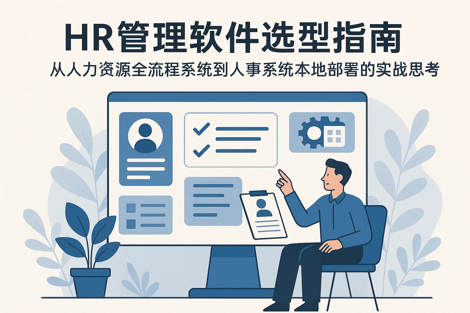 HR管理软件选型指南：从人力资源全流程系统到人事系统本地部署的实战思考