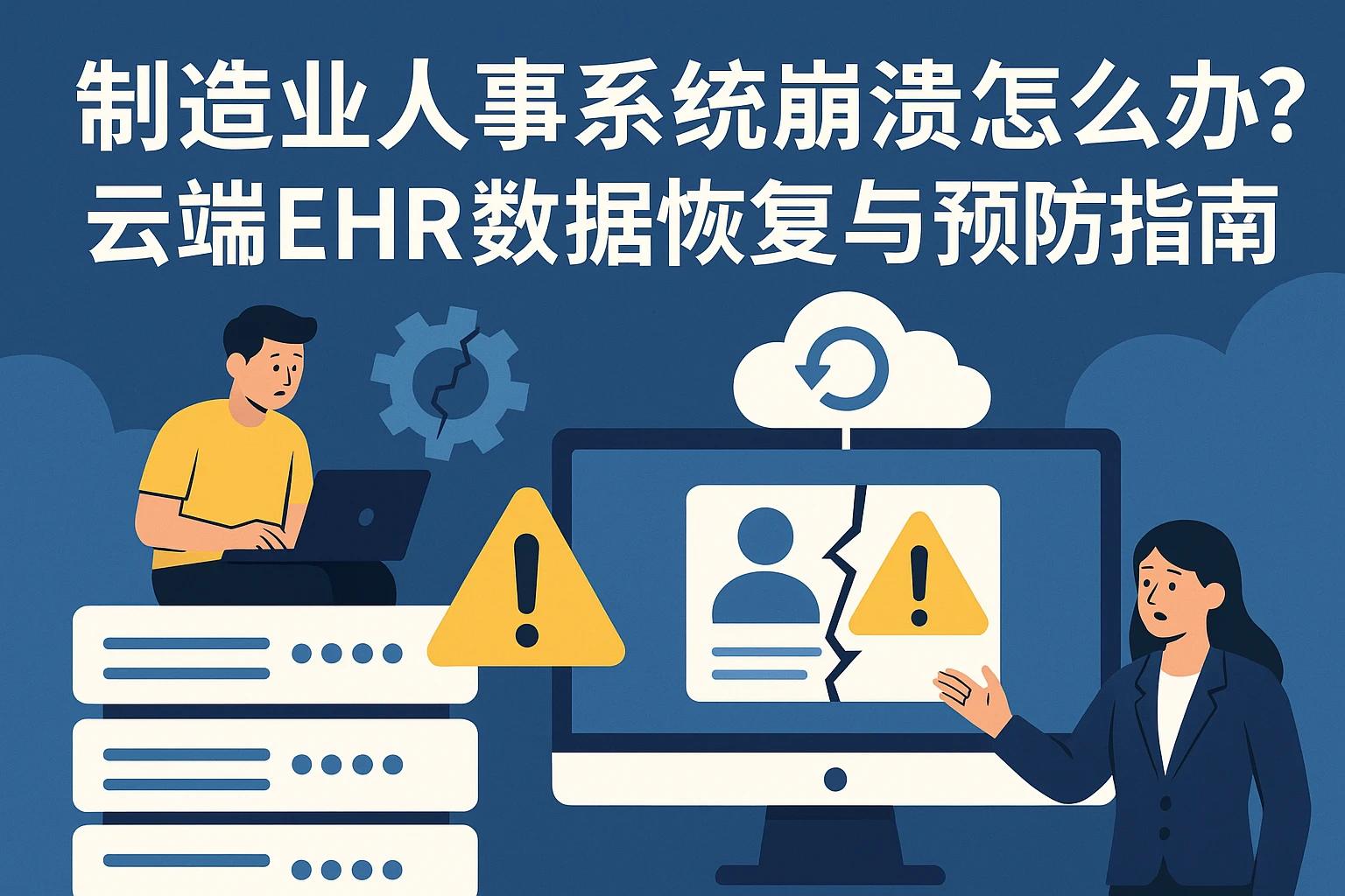 制造业人事系统崩溃怎么办?云端EHR数据恢复与预防指南