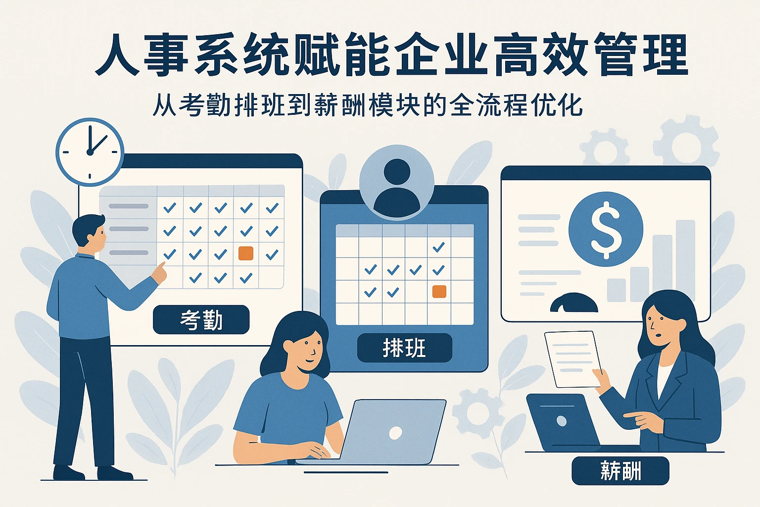 人事系统赋能企业高效管理:从考勤排班到薪酬模块的全流程优化