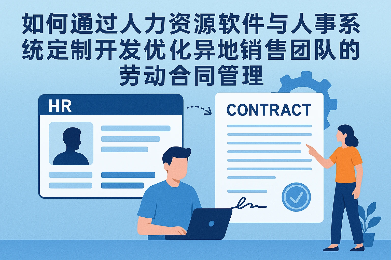 如何通过人力资源软件与人事系统定制开发优化异地销售团队的劳动合同管理
