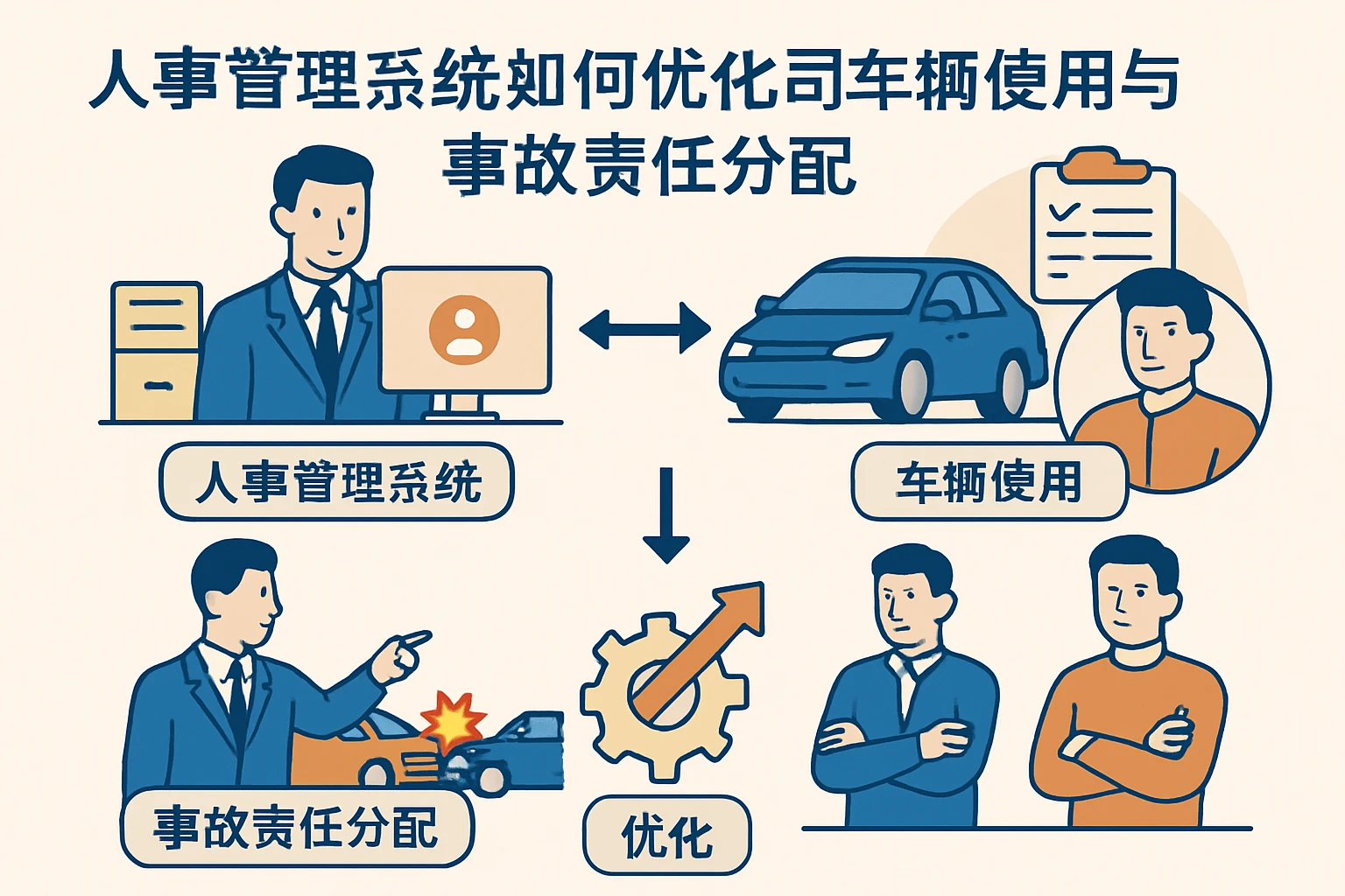 人事管理系统如何优化公司车辆使用与事故责任分配
