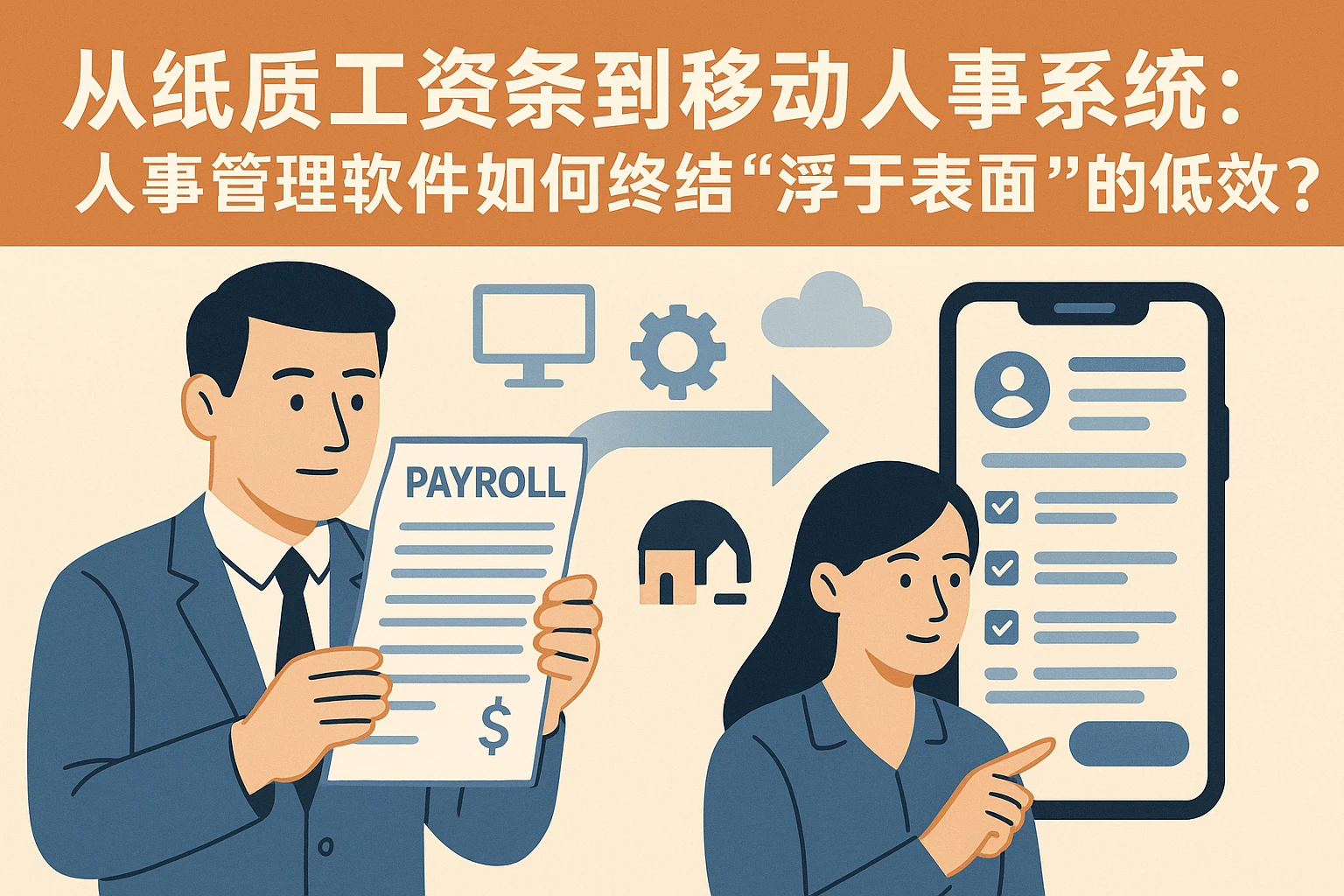 从纸质工资条到移动人事系统:人事管理软件如何终结“浮于表面”的低效?