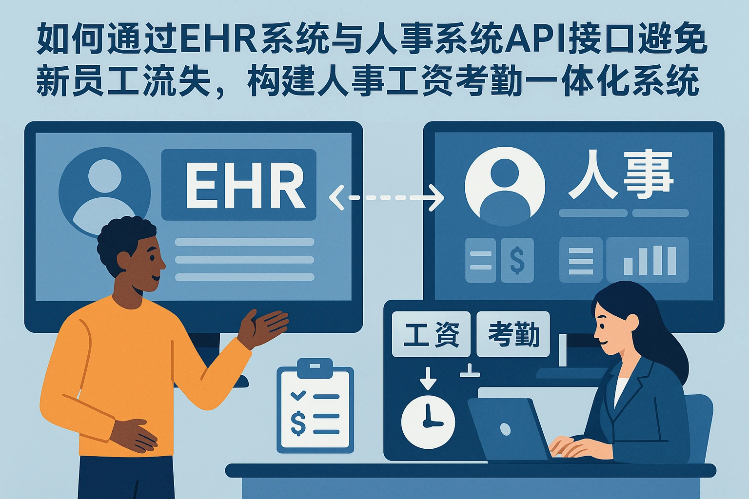 如何通过ehr系统与人事系统API接口避免新员工流失，构建人事工资考勤一体化系统
