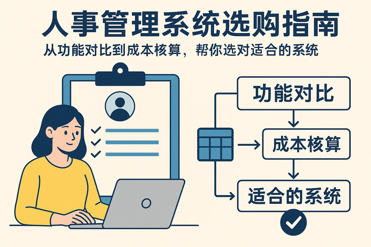 人事管理系统选购指南:从功能对比到成本核算,帮你选对适合的系统