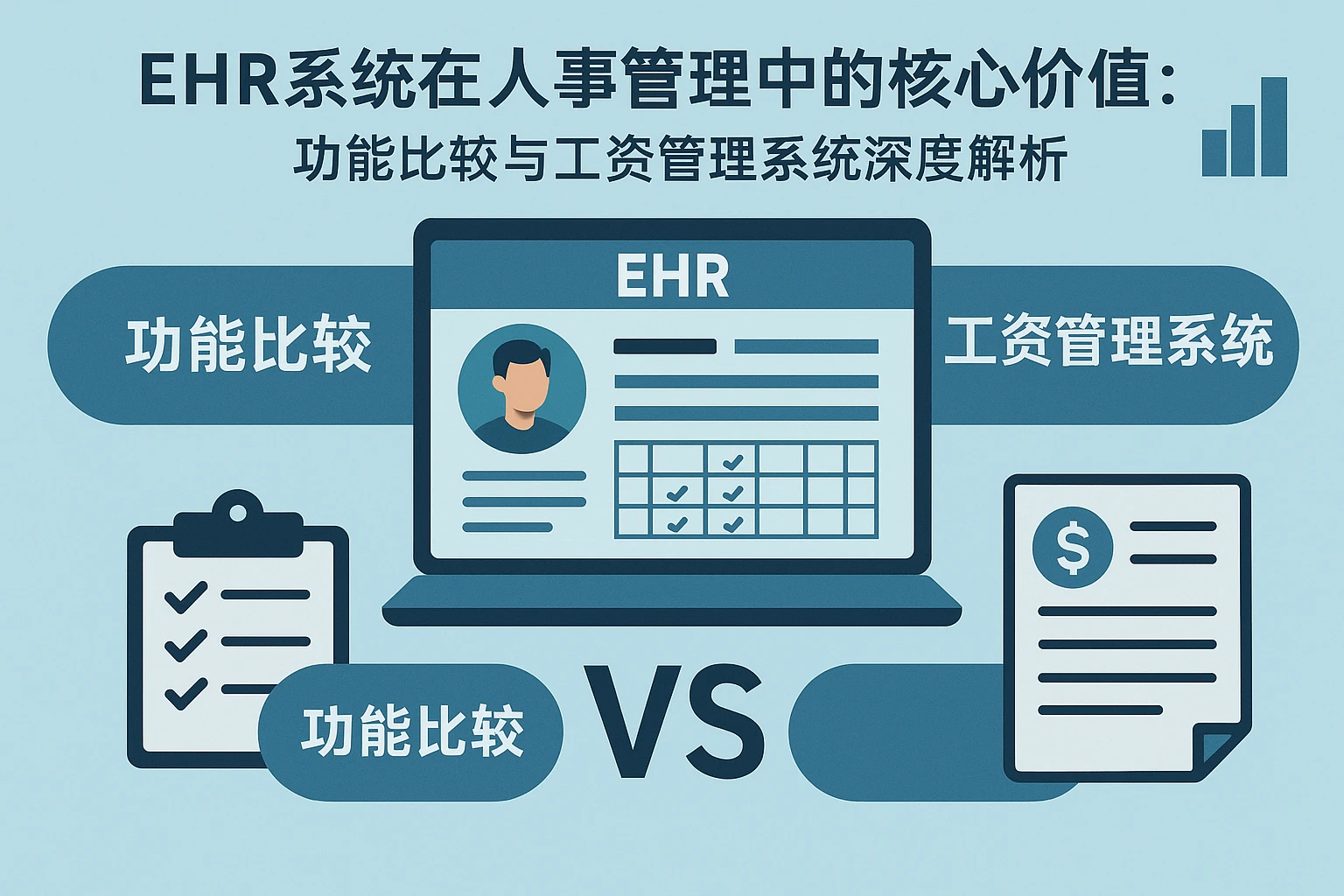 EHR系统在人事管理中的核心价值:功能比较与工资管理系统深度解析