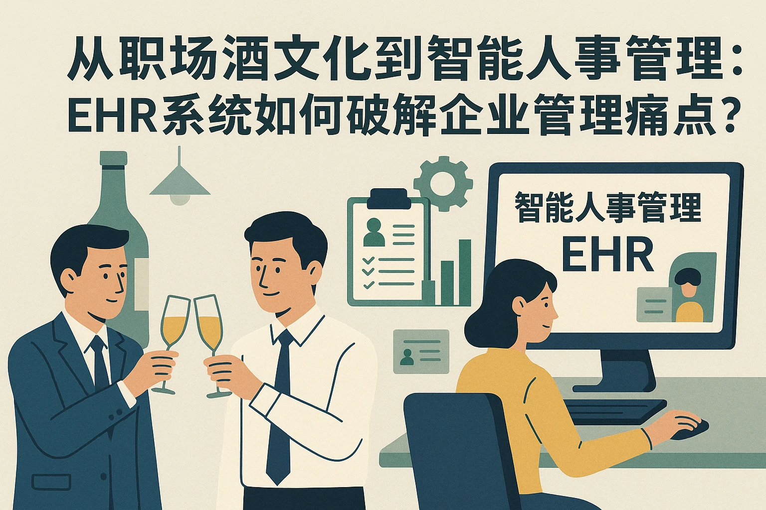 从“职场酒文化”到“智能人事管理”：EHR系统如何破解企业管理痛点？
