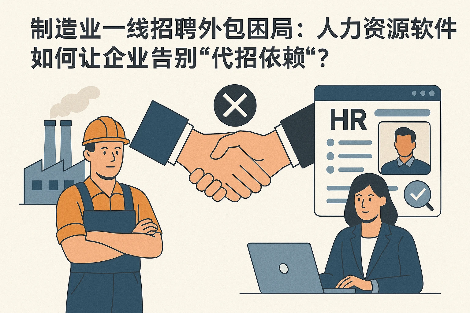 制造业一线招聘外包困局：人力资源软件如何让企业告别“代招依赖”？