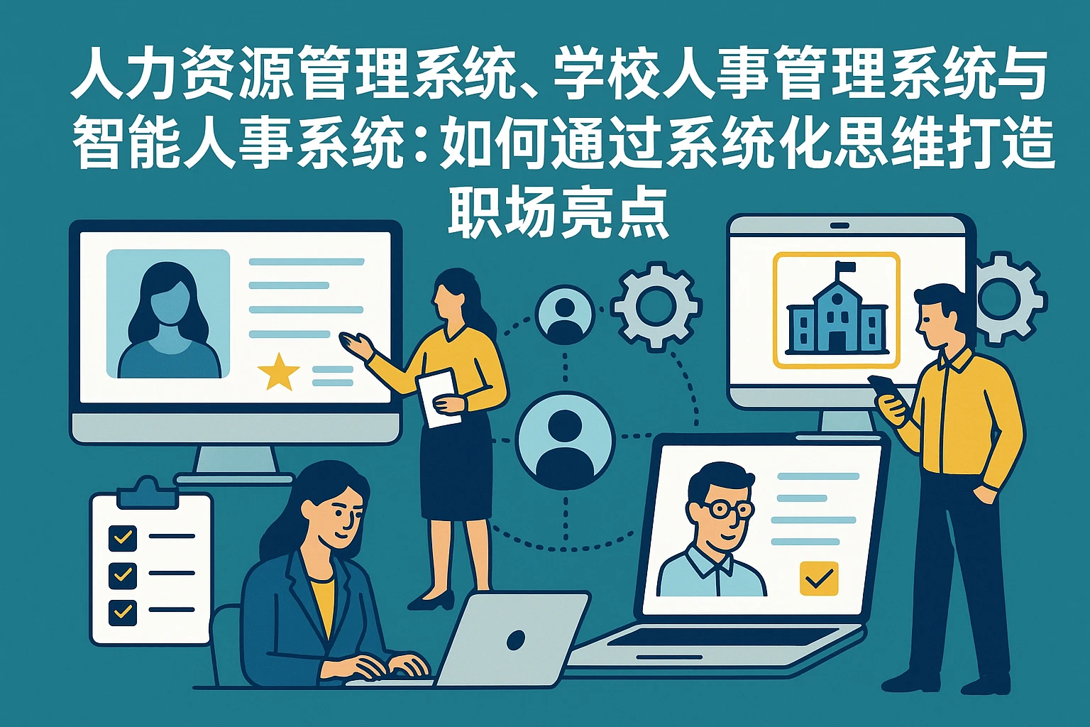 人力资源管理系统、学校人事管理系统与智能人事系统:如何通过系统化思维打造职场亮点