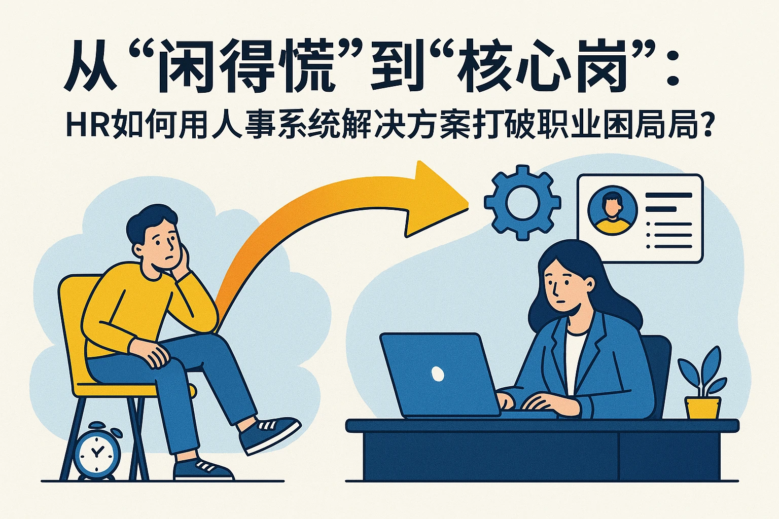 从“闲得慌”到“核心岗”：HR如何用人事系统解决方案打破职业困局？