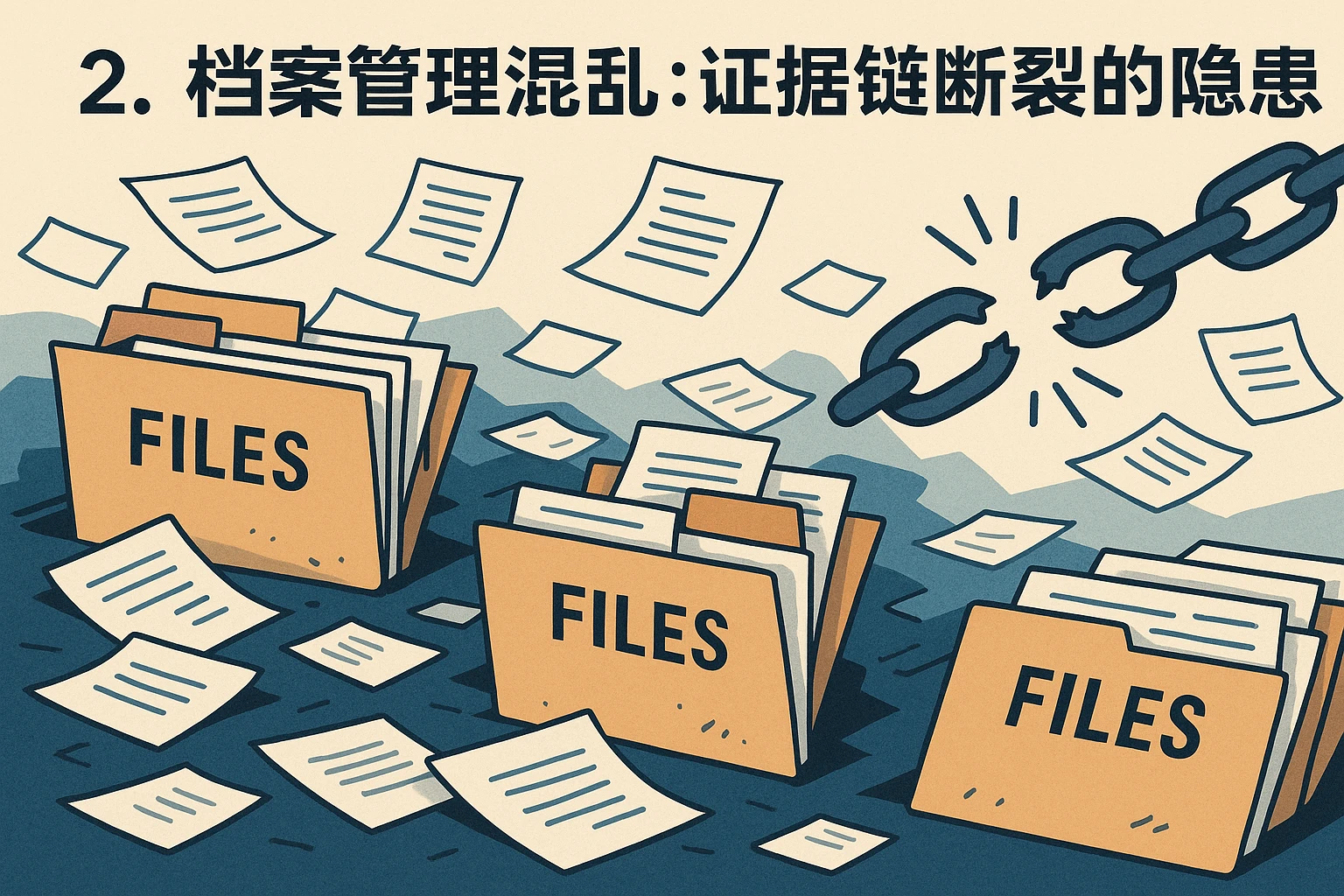 2. 档案管理混乱:证据链断裂的隐患