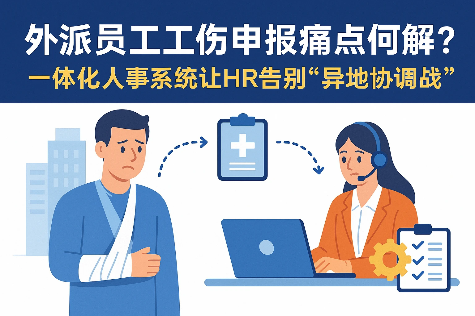 外派员工工伤申报痛点何解?一体化人事系统让HR告别“异地协调战”