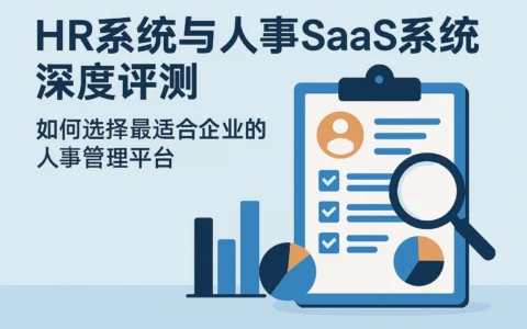 HR系统与人事SaaS系统深度评测：如何选择最适合企业的人事管理平台
