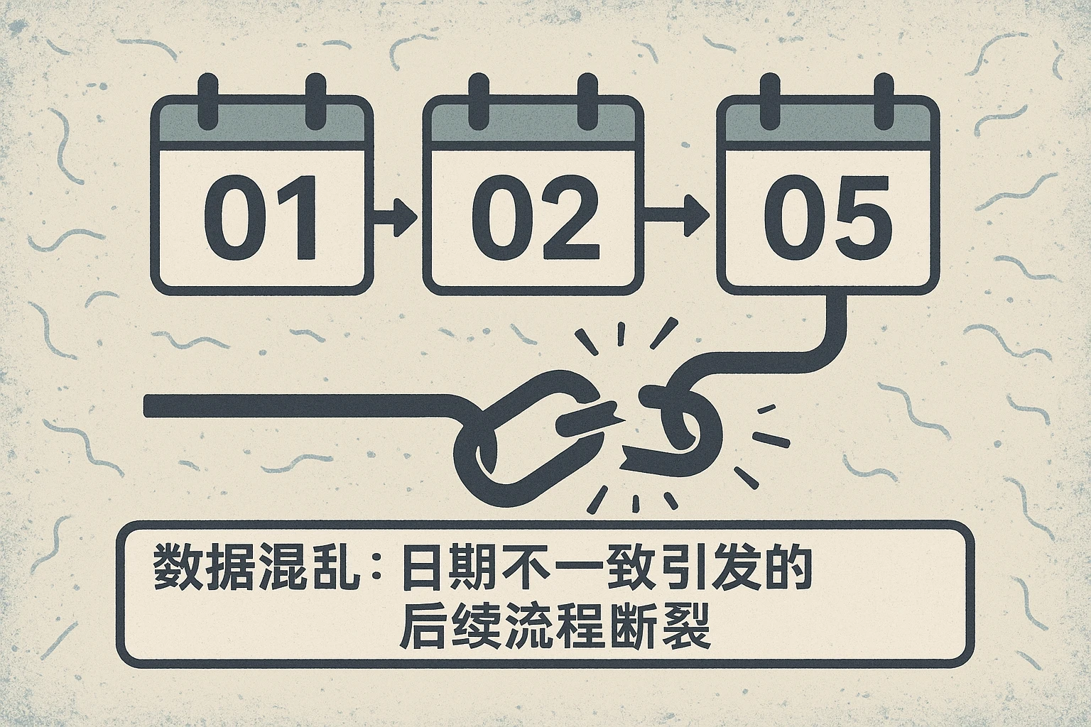 2. 数据混乱：日期不一致引发的后续流程断裂