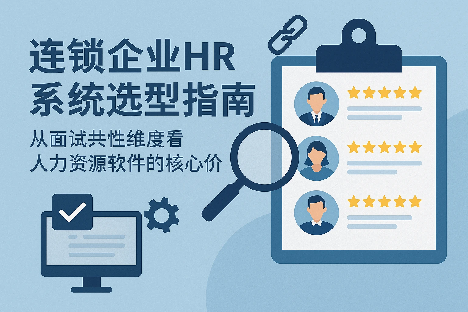 连锁企业HR系统选型指南:从面试共性维度看人力资源软件的核心价值
