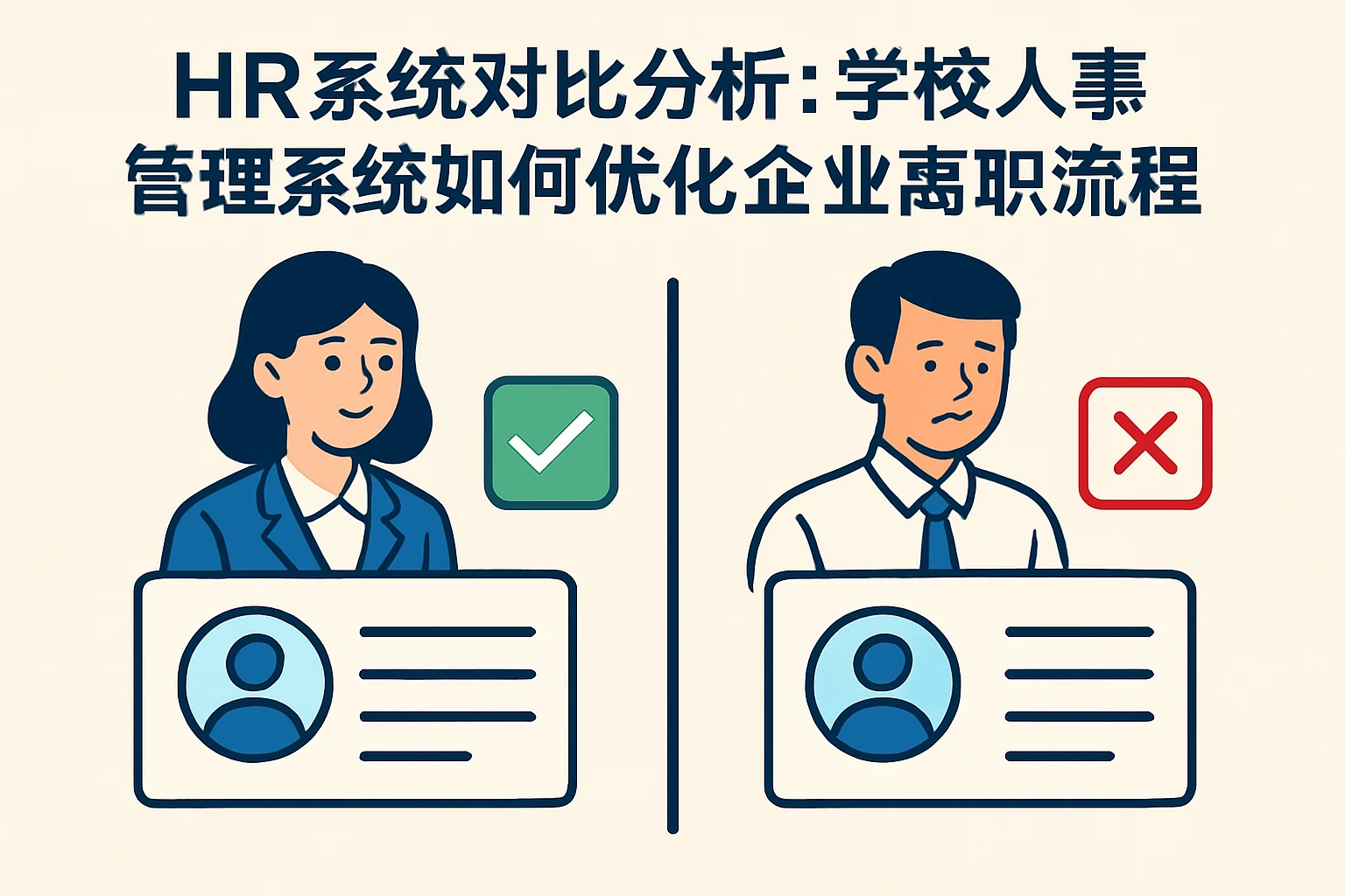 HR系统对比分析：学校人事管理系统如何优化企业离职流程