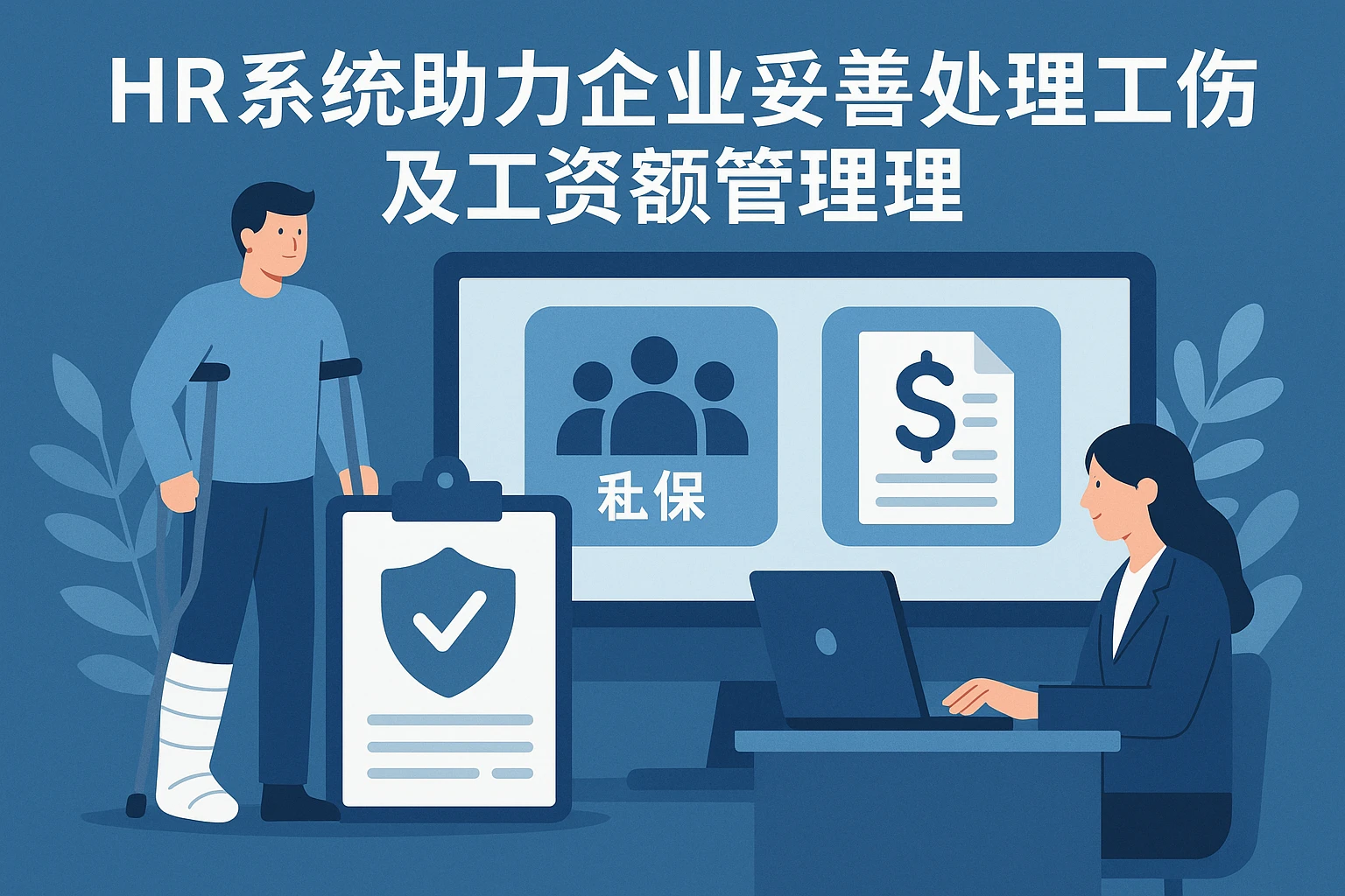 HR系统助力企业妥善处理工伤员工社保与工资管理