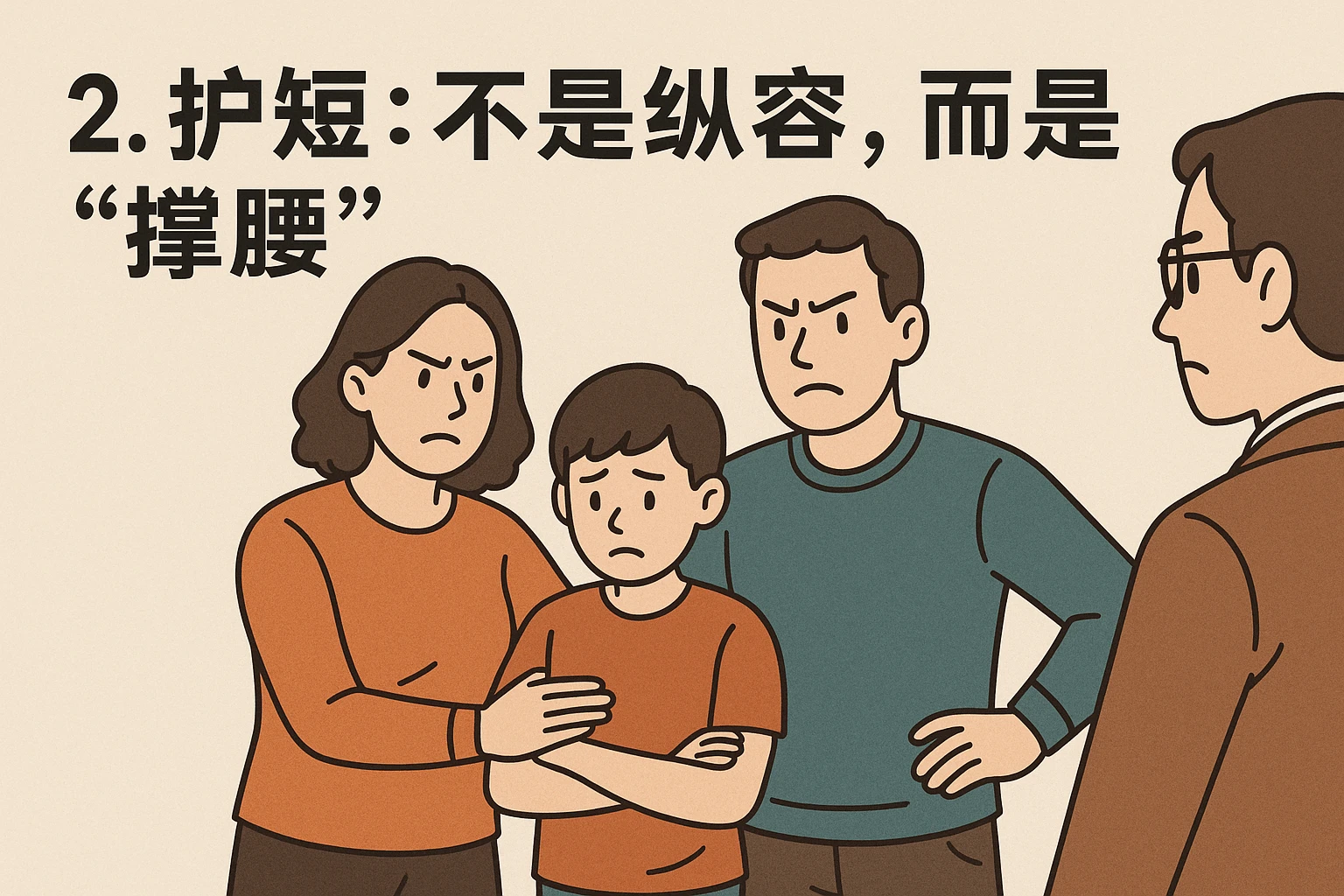 2. 护短：不是纵容，而是“撑腰”
