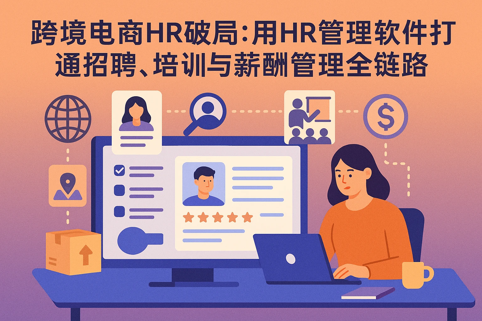 跨境电商HR破局:用HR管理软件打通招聘、培训与薪酬管理全链路